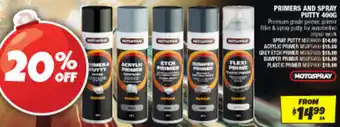 Autobarn PRIMERS AND SPRAY PUTTY 400G offer