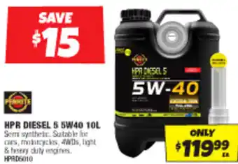 Autobarn HPR DIESEL 5 5W40 10L offer