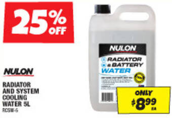Autobarn RADIATOR AND SYSTEM COOLING WATER 5L offer