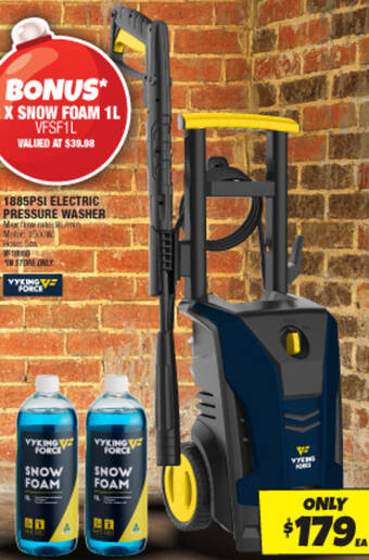 Autobarn 1885PSI ELECTRIC PRESSURE WASHER offer