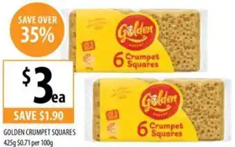 Supabarn GOLDEN CRUMPET SQUARES 425g offer
