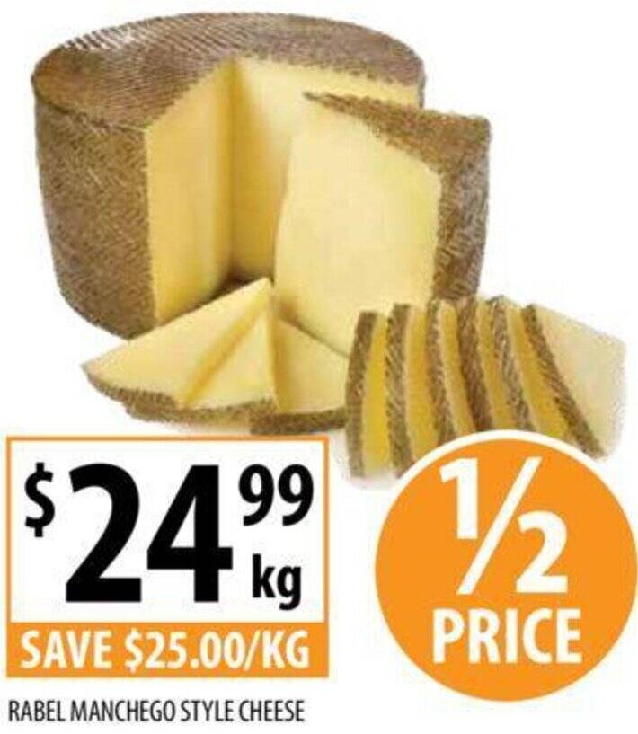 Supabarn RABEL MANCHEGO STYLE CHEESE offer