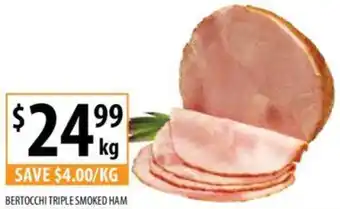 Supabarn BERTOCCHI TRIPLE SMOKED HAM offer