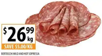 Supabarn BERTOCCHI MILD AND HOT SOPRESSA offer