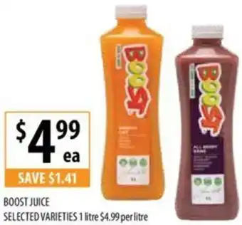 Supabarn BOOST JUICE 1 litre offer