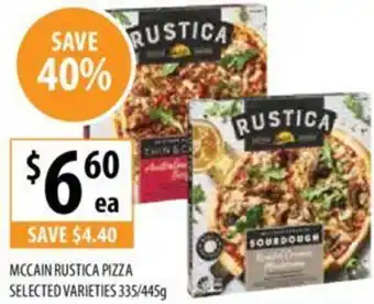 Supabarn MCCAIN RUSTICA PIZZA 335/445g offer