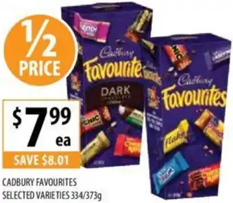 Supabarn CADBURY FAVOURITES offer