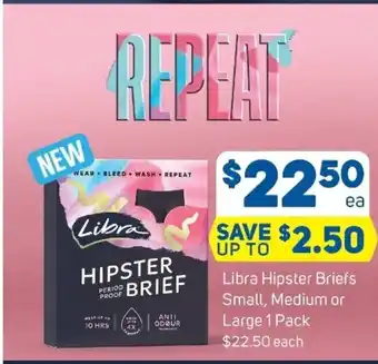Foodland Libra hipsters brief's small, medium or large 1pack offer