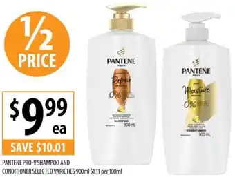Supabarn PANTENE PRO-V SHAMPOO AND CONDITIONER 900ml offer