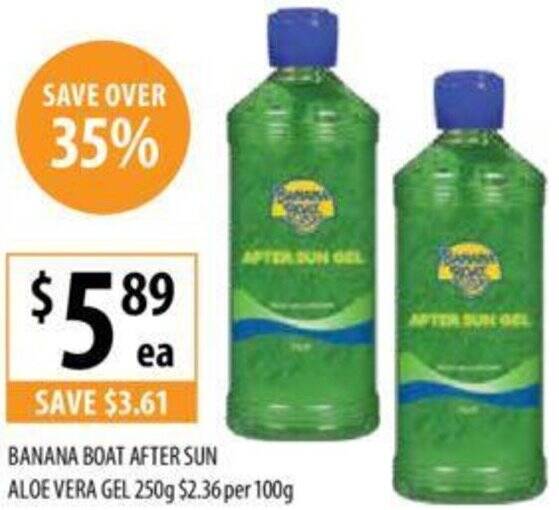 BANANA BOAT AFTER SUN ALOE VERA GEL 250g offer at Supabarn