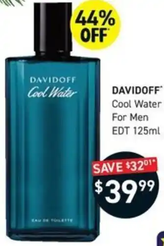 DAVIDOFF Cool Water For Men EDT 125ml