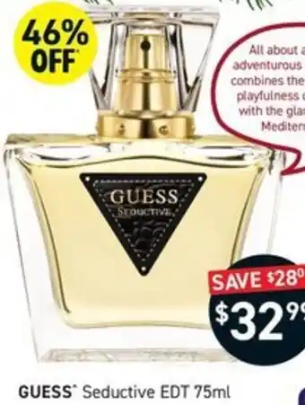 Chemist King GUESS Seductive EDT 75ml offer