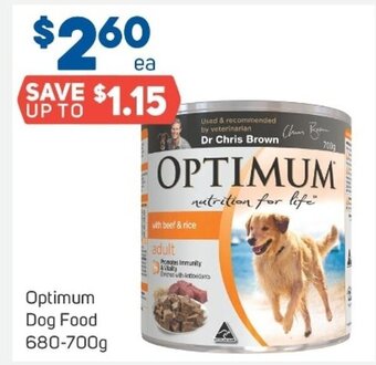 Foodland Optimum dog food 680-700g offer