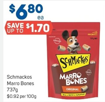 Foodland Schmackos marro bones 737g offer