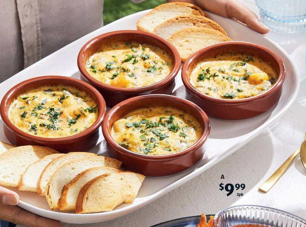 Prawn, Scallop & Lobster Bisque Pots 2pk/240g offer at ALDI