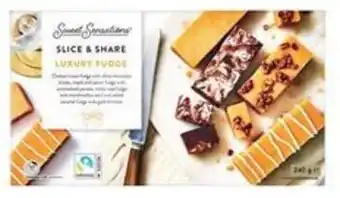 ALDI Sweet Sensations Slice & Share Luxury Fudge 240g offer