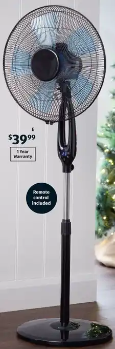 ALDI Pedestal Fan with Remote offer