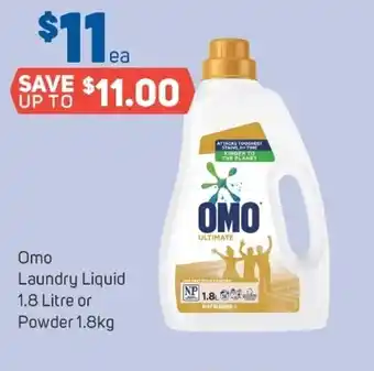 Foodland Omo laundry liquid 1.8 L offer