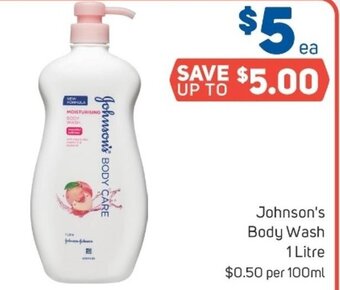 Foodland Johnson's body wash 1L offer