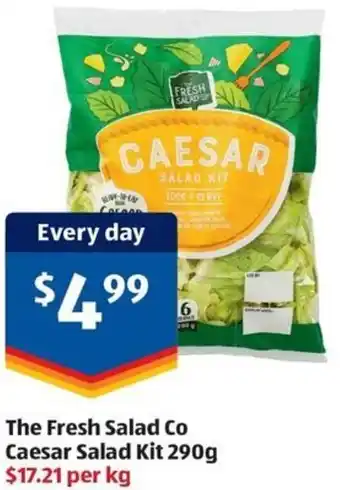 ALDI The Fresh Salad Co Caesar Salad Kit 290g offer