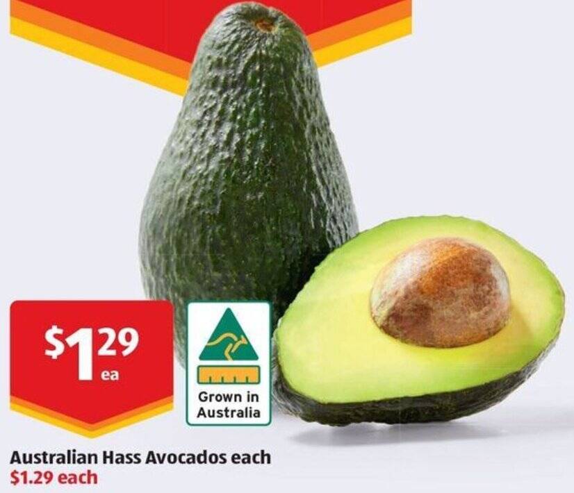 Australian Hass Avocados offer at ALDI