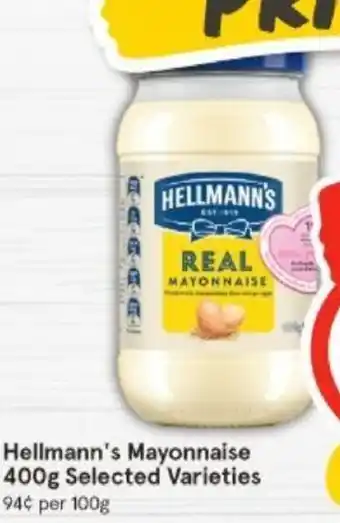 IGA Hellmann's Mayonnaise 400g offer