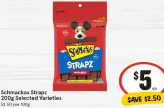 IGA Schmackos Strapz 200g offer