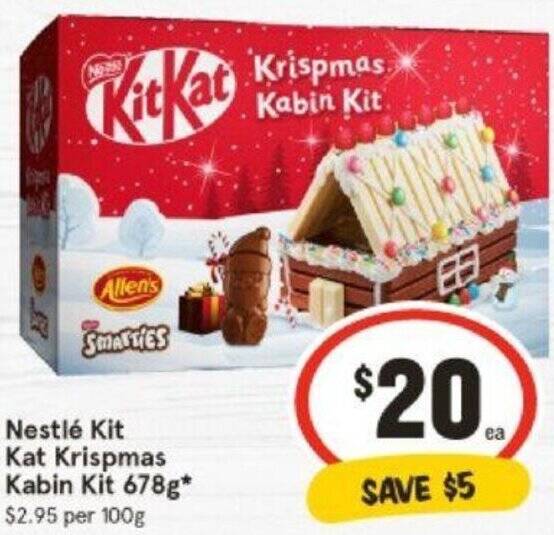 IGA Nestlé Kit Kat Krispmas Kabin Kit 678g offer