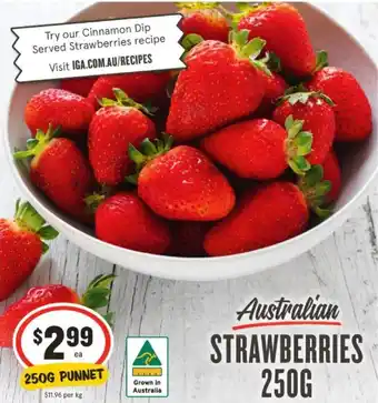 IGA STRAWBERRIES 250G offer