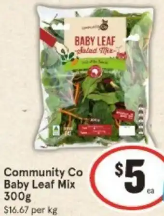 IGA Community Co Baby Leaf Mix 300g offer
