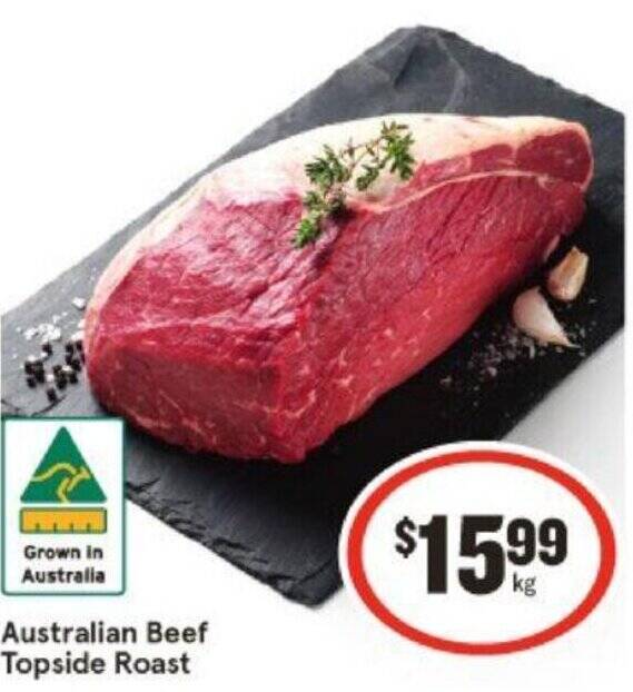 IGA Australian Beef Topside Roast offer