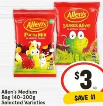 IGA Allen's Medium Bag 140-200g offer