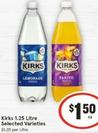 IGA Kirks 1.25 Litre offer