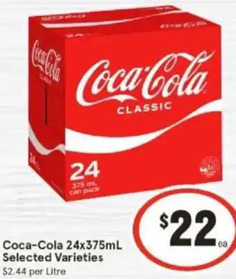 IGA Coca-Cola 24x375mL offer