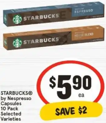 IGA STARBUCKS by Nespresso Capsules offer
