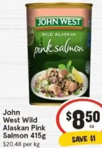 John West Wild Alaskan Pink Salmon 415g