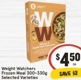 IGA Weight Watchers Frozen Meal 300-330g offer