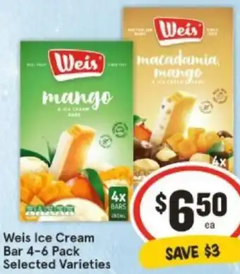 IGA Weis Ice Cream Bar offer