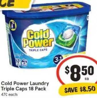 Cold Power Laundry Triple Caps