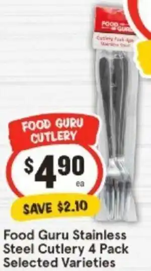 IGA Food Guru Stainless Steel Cutlery offer