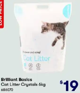 BIG W Brilliant Basics Cat Litter Crystals 6kg offer