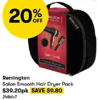 BIG W Remington Salon Smooth Hair Dryer Pack offer