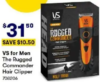 BIG W VS for Men The Rugged Commander Hair Clipper offer