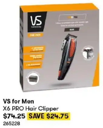BIG W VS for Men X6 PRO Hair Clipper offer