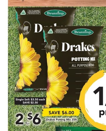 Drakes Drakes Potting Mix 25lt offer