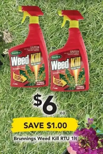Drakes Brunnings Weed Kill RTU 1lt offer
