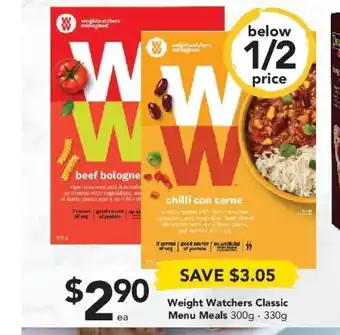 Drakes Weight Watchers Classic Menu Meals 300g-330g offer