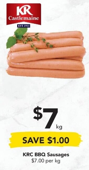 KRC BBQ Sausages
