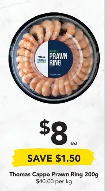 Drakes Thomas Cappo Prawn Ring 200g offer