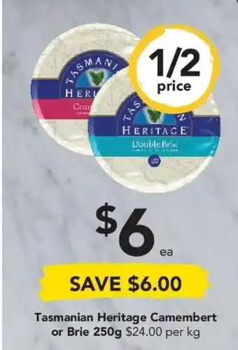 Drakes Tasmanian Heritage Camembert or Brie 250g offer